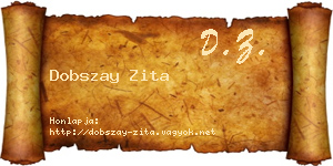 Dobszay Zita névjegykártya